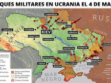 Los combates se intensifican en el sur de Ucrania y a las afueras de Kiev.