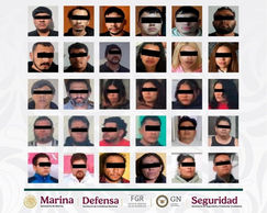 ASEGURAN A 30 INTEGRANTES DE UNA CÉLULA CRIMINAL.