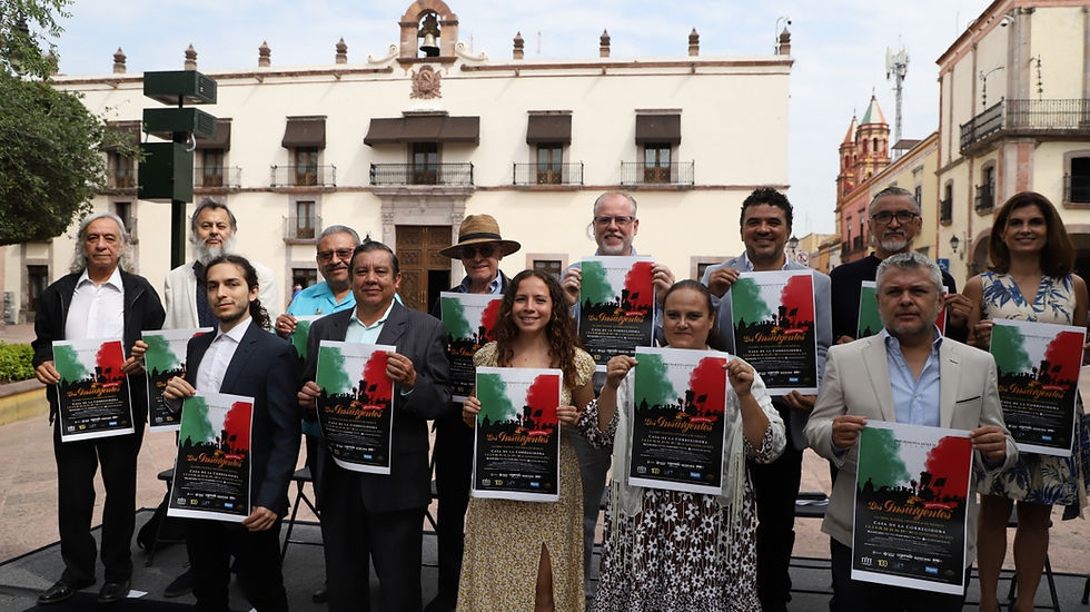 Para conmemorar los pasajes históricos que dieron paso a la lucha de independencia nacional, autoridades y organizadores, anunciaron que durante los fines de semana del mes de septiembre, se presentará en Palacio de Gobierno de Querétaro la obra teatral histórica "Los Insurgentes", misma que en este 2023, celebra 20 años de presentación ininterrumpida durante las fiestas patrias.