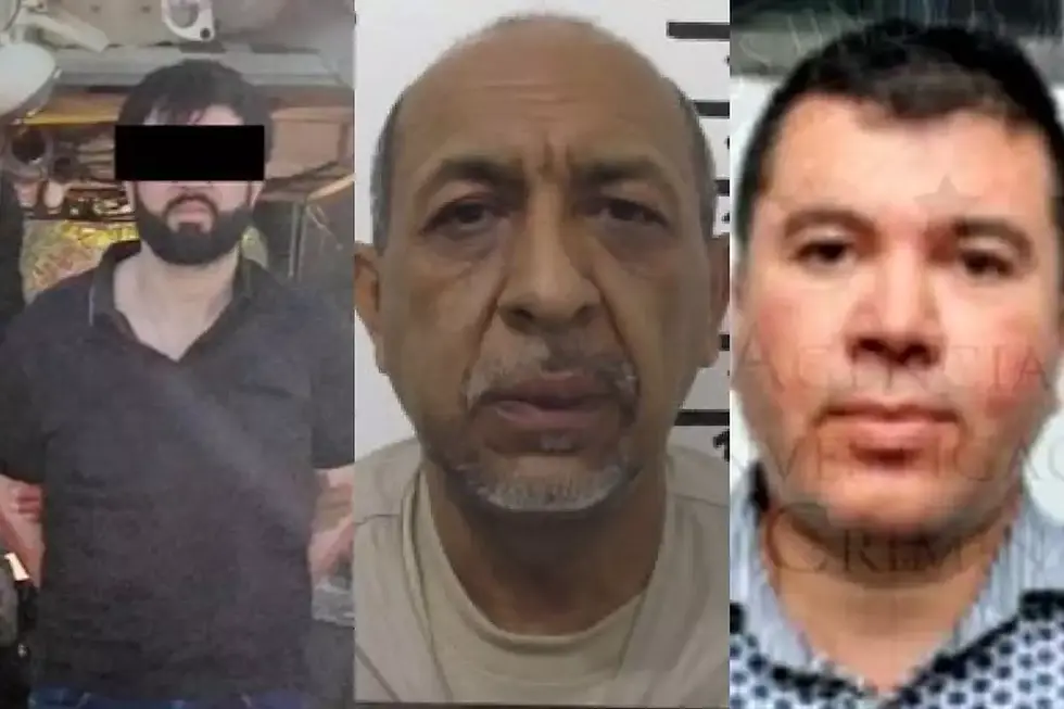Servando Gómez, 'La Tuta',Abigael González Valencia, 'El Cuini 'y Juan Carlos Félix Gastélum, 'El Chavo'.