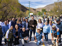 GOBERNADOR Y PRESIDENTE MUNICIPAL ENTREGAN NUEVO PUENTE VEHICULAR EN NOGALES, TOLIMÁN.