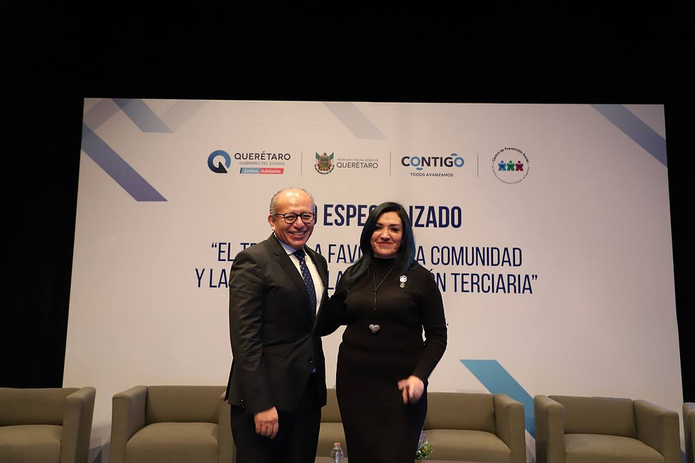 Con el objetivo de fomentar un intercambio de experiencias y prácticas que se ejecutan a partir de la implementación del Sistema Estatal de Justicia Cívica, el Centro de Prevención Social del Delito y la Violencia en el Estado de Querétaro organizó el Foro Especializado ‘El trabajo a favor de la comunidad y la función de la prevención terciaria’, en el que estuvieron presentes jueces cívicos, policías de proximidad y personal de prevención de los 18 municipios, así como representantes de instituciones educativas.