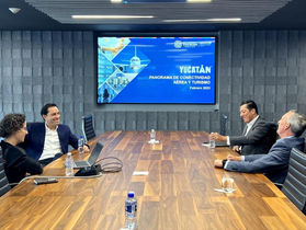 GOBERNADOR REVISA CON FUNCIONARIOS FEDERALES EL AVANCE DE OBRAS IMPORTANTES.