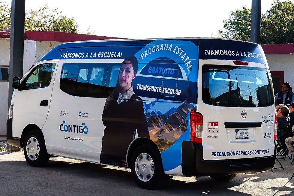 SEDESOQ ATIENDE A MÁS DE 10 MIL ESTUDIANTES CON TRANSPORTE ESCOLAR GRATUITO.