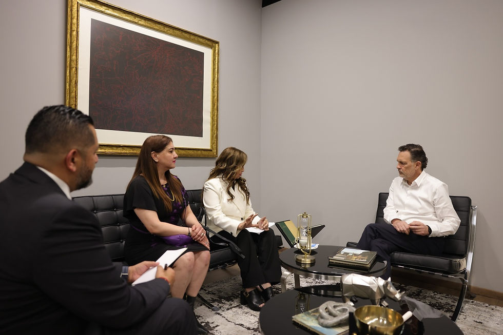 Mauricio Kuri González, sostuvo un encuentro con la titular de la Secretaría Ejecutiva Del Sistema Nacional de Protección de Niñas, Niños y Adolescentes.