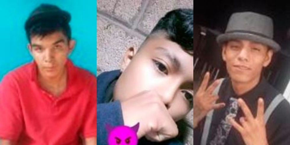 Mientras que 3 menores de edad del sexo masculino, de San Juan del Río, desaparecieron el pasado 13 de agosto: Kevin Antonio Almaraz Cervantes de 15 años, Juan Yahir Andrés Torres, de 16 años y Alan Dahel Rojas Zamudio, de 17 años de edad.