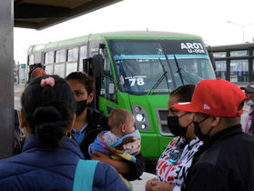 Cuatro rutas comenzaron hoy su operación de la alimentación norte del sistema Mi Macro Periférico.