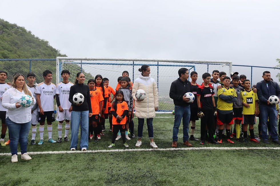 La cancha de fútbol requirió de tres millones de pesos para su construcción, a través de inversión estatal por parte del INDEREQ y el gobierno municipal; cuenta con pasto sintético y fue creada en un terreno donado por los habitantes de la comunidad.