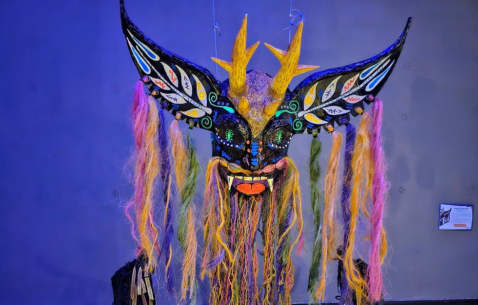 Las máscaras proponen ver en ellas una posibilidad de interpretación y expresión del mundo actual.