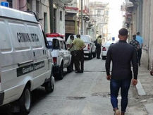 Reportan despliegue policial en Centro Habana por pintada de ‘Patria y Vida’.
