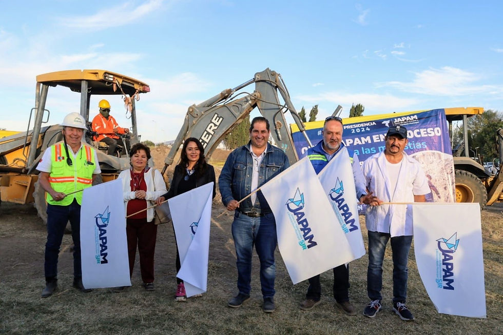 José Antonio Pérez Cabrera, llevó a cabo el banderazo de inicio de la construcción del tanque de regulación de 500 metros cúbicos en el predio del Pozo 39.