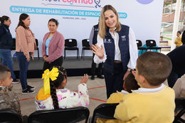 Rehabilitan Aula Cocina en Huimilpan para fortalecer desayunos escolares de más de 35 estudiantes.