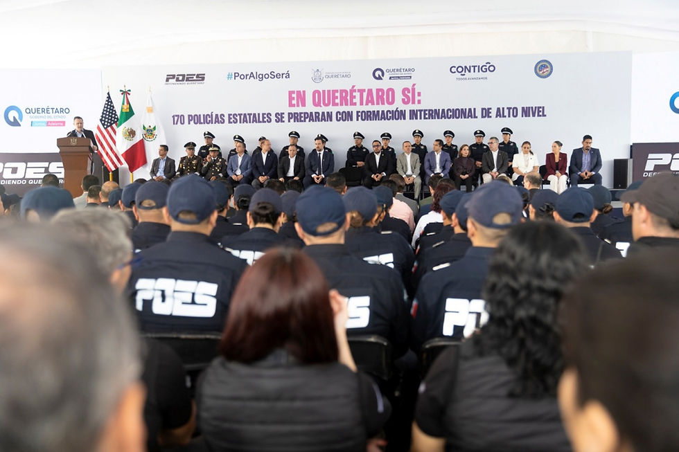 Hoy suman 170 policías estatales formados con estándares internacionales.