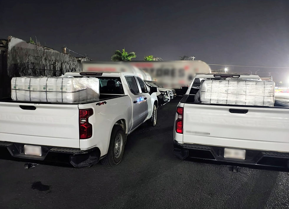 AIC, aseguró en dos acciones distintas, mil 280 litros de sustancia con las características propias de la metanfetamina.