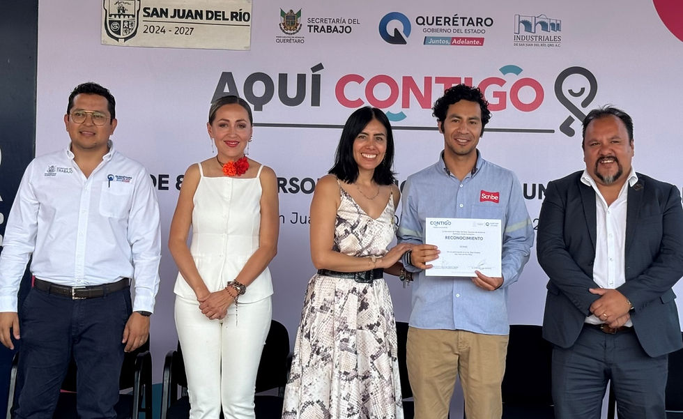 Liliana San Martín Castillo, encabezó la inauguración de la Segunda Expo Empleo, realizada en Industriales San Juan del Río.