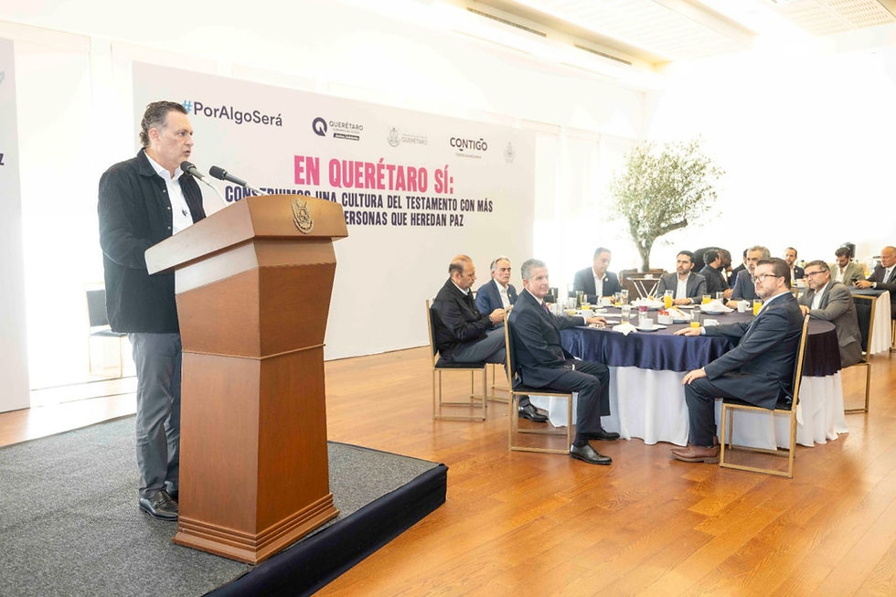 Mauricio Kuri González, presidió el arranque de la campaña “Septiembre Mes del Testamento”, la cual brinda la oportunidad a las y los queretanos de acceder a la tranquilidad y seguridad jurídica.