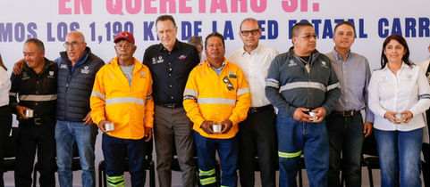 RECONOCE GOBERNADOR A CAMINEROS POR CUIDAR LAS VIDAS DE LAS Y LOS QUERETANOS.