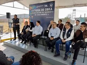 ENTREGA ROBERTO CABRERA OBRA DEL PARQUE INDUSTRIAL VALLE DE ORO.