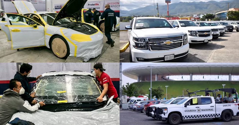 INDUSTRIA DEL BLINDAJE RUMBO AL MUNDIAL AUTOS BLINDADOS, DRONES Y ESCOLTAS E INSEGURIDAD. 