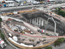 PRESENTA 63% DE AVANCE CÁRCAMO EN PASEO 5 DE FEBRERO.