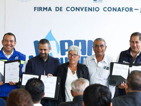 IMPORTANTE CONVENIO DE JAPAM Y CONAFOR PARA CONSERVAR Y RESTAURAR LAS ZONAS DE RECARGA HÍDRICA.