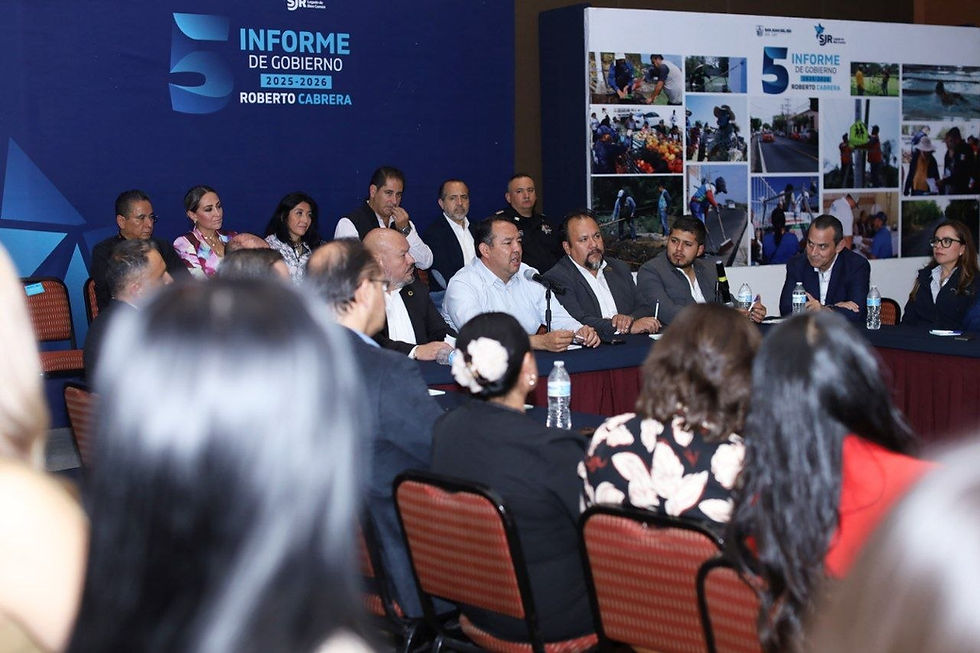 Roberto Cabrera presenta resultados a industriales y CANACINTRA en su Quinto Informe.