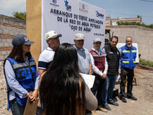 JAPAM y CONAGUA inician la ampliación de la red de agua potable en Ojo de Agua.