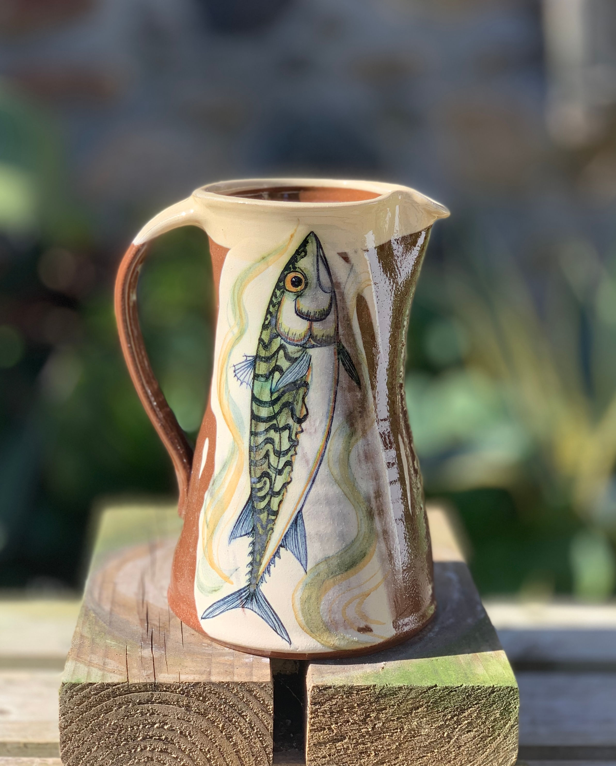 Hand Decorated Pitcher
