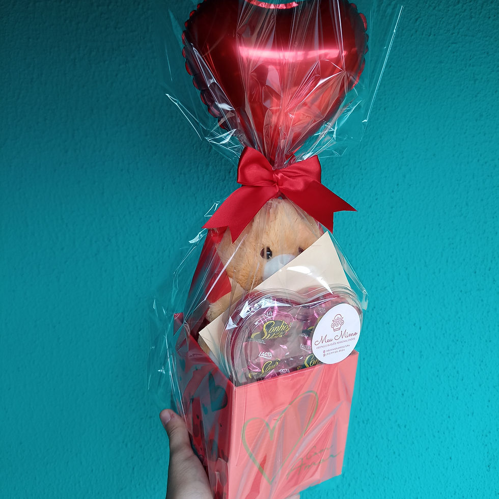 Miniatura: Caixa com Urso e Ferrero Rocher (8 un.)