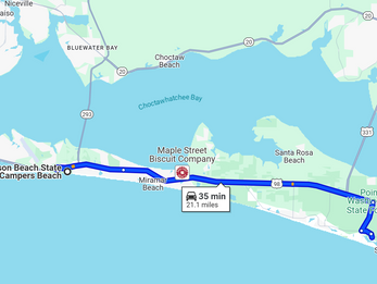 Leg 12 – Henderson Beach to Grayton Beach State Park, Florida