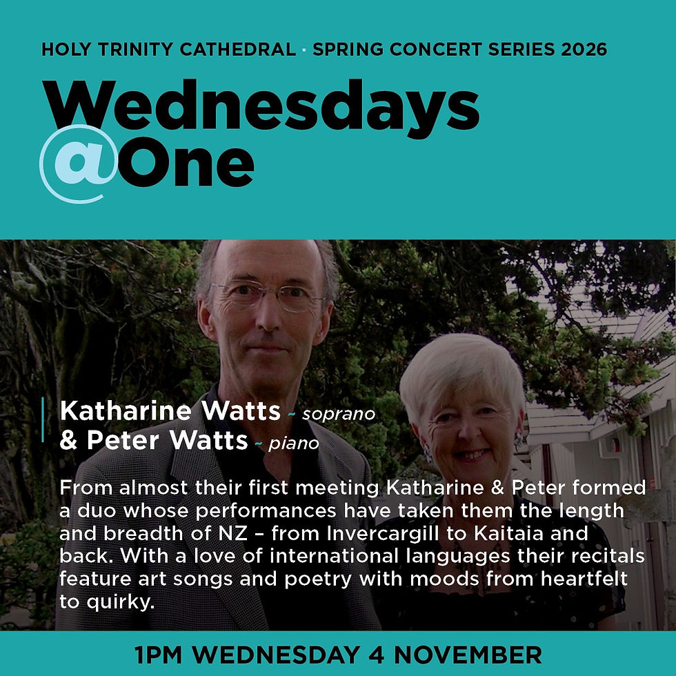 Wednesdays @ One | Katharine Watts & Peter Watts