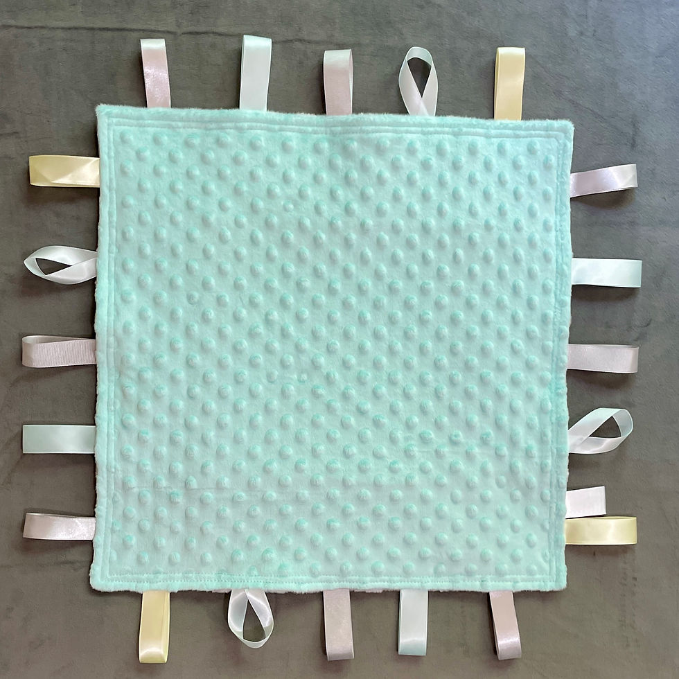 Thumbnail: Moon & Stars Sensory Tag Blanket - Quilted