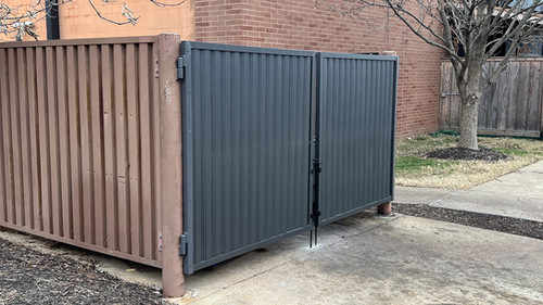 Dumpster Enclosure Gate | Apex Metal Fabricators