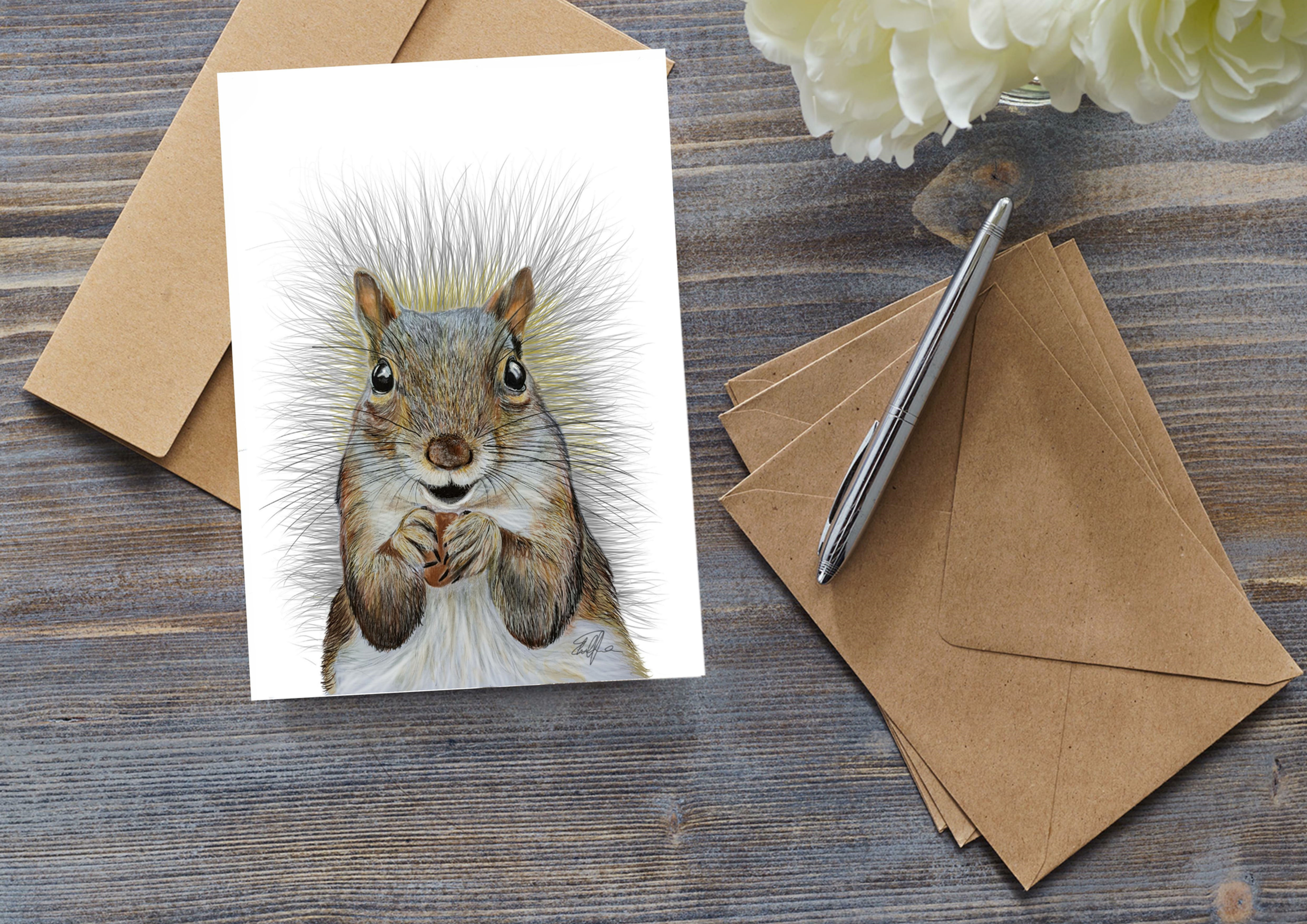 Squirrel Greeting Card