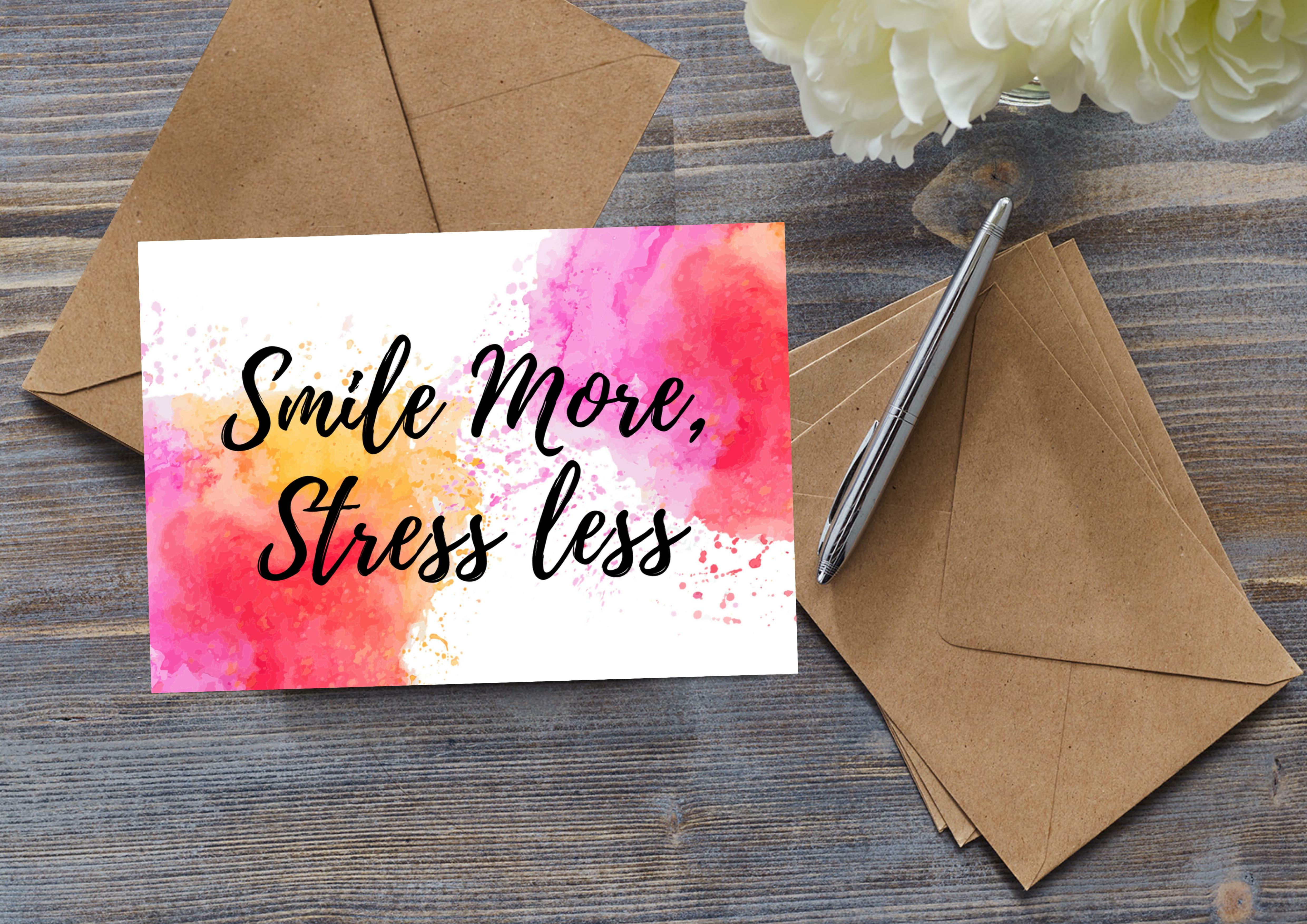 Smile More Greeting Card
