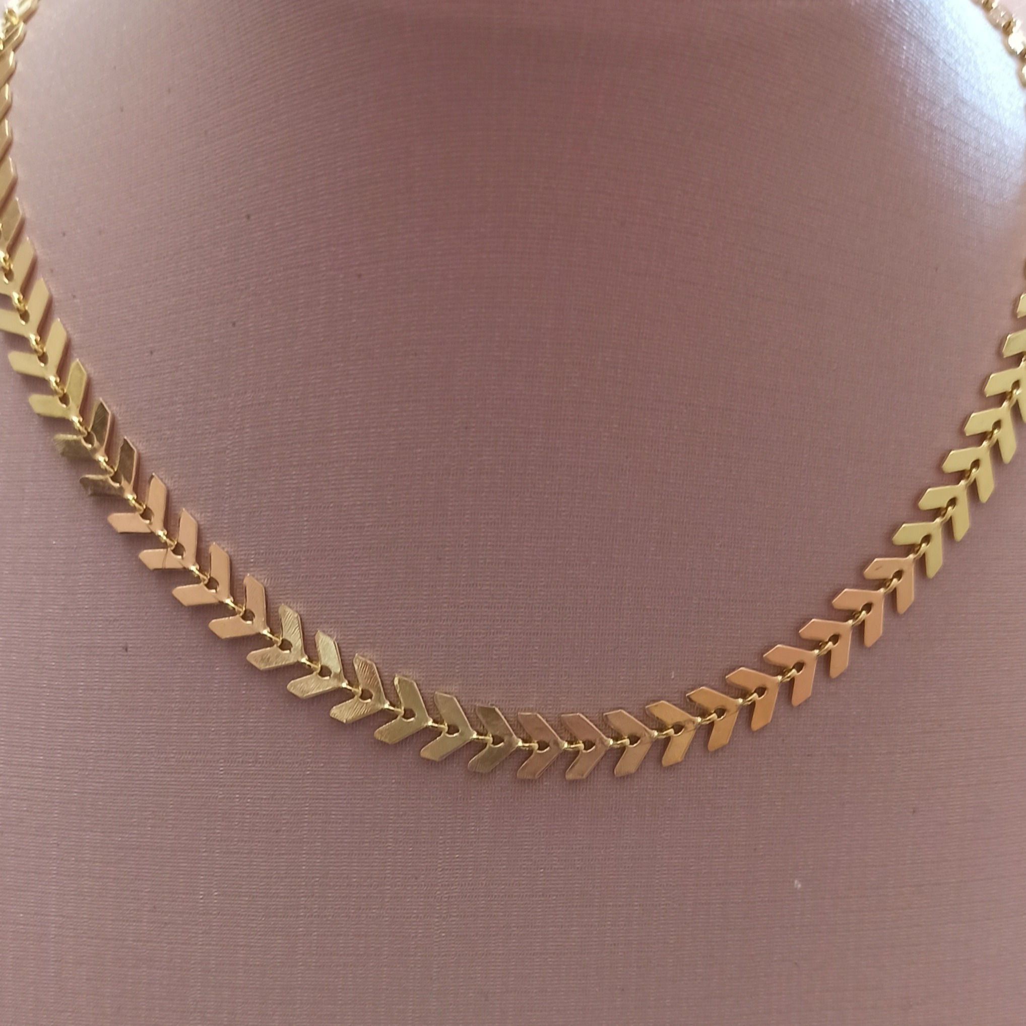 Choker escama lisa 35cm