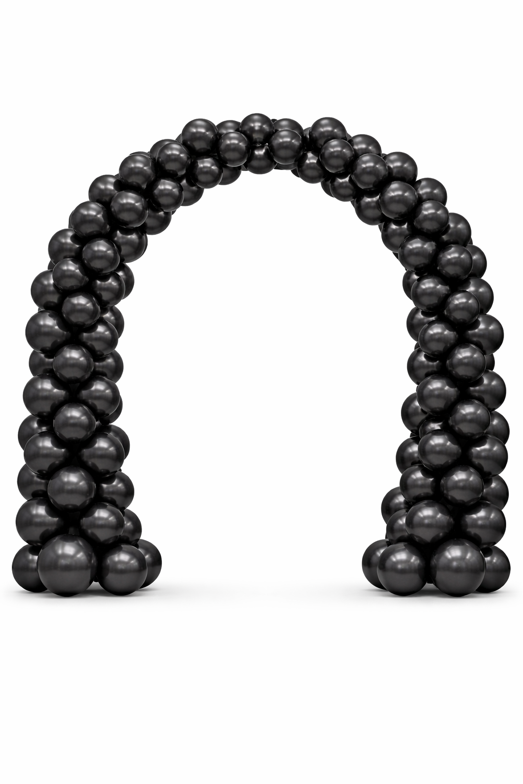 Black metallic balloons-Pack of 50