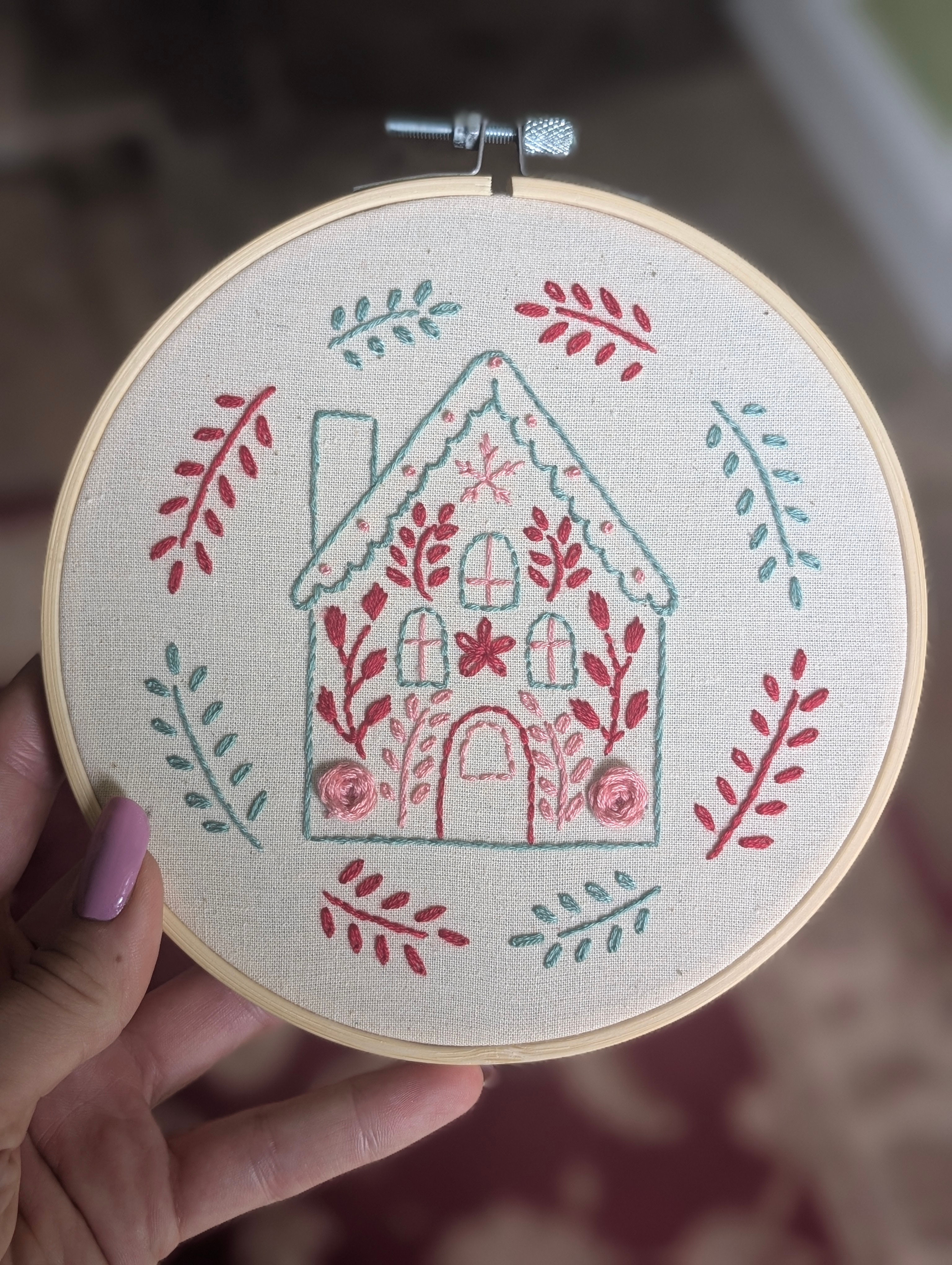 Gingerbread House Embroidery Kit