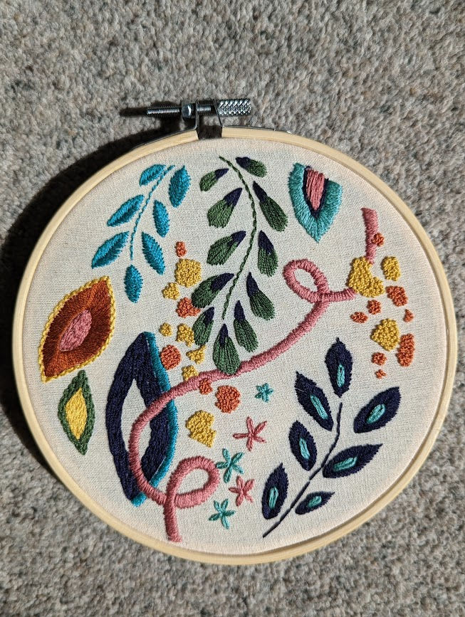 Thumbnail: Abstract Floral Embroidery Kit