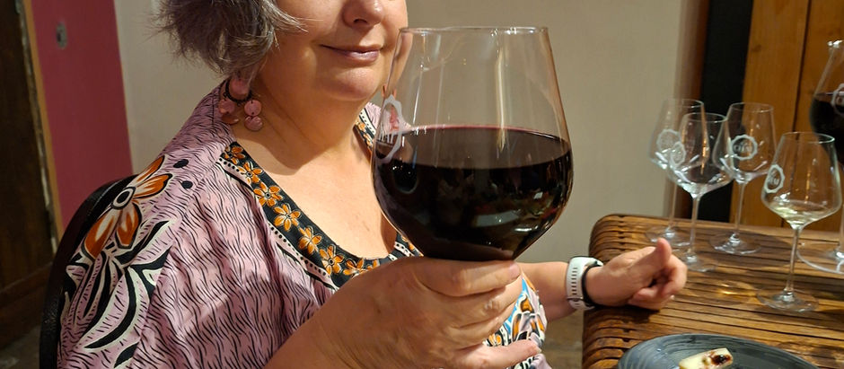 An entire bottle of wine in a glass