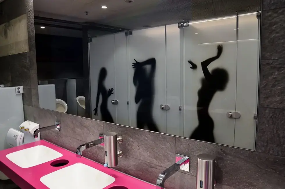 James Bond toilets at the Schilthorn Cableway in Switzerland. 2018 Toilet Tourism Winners.