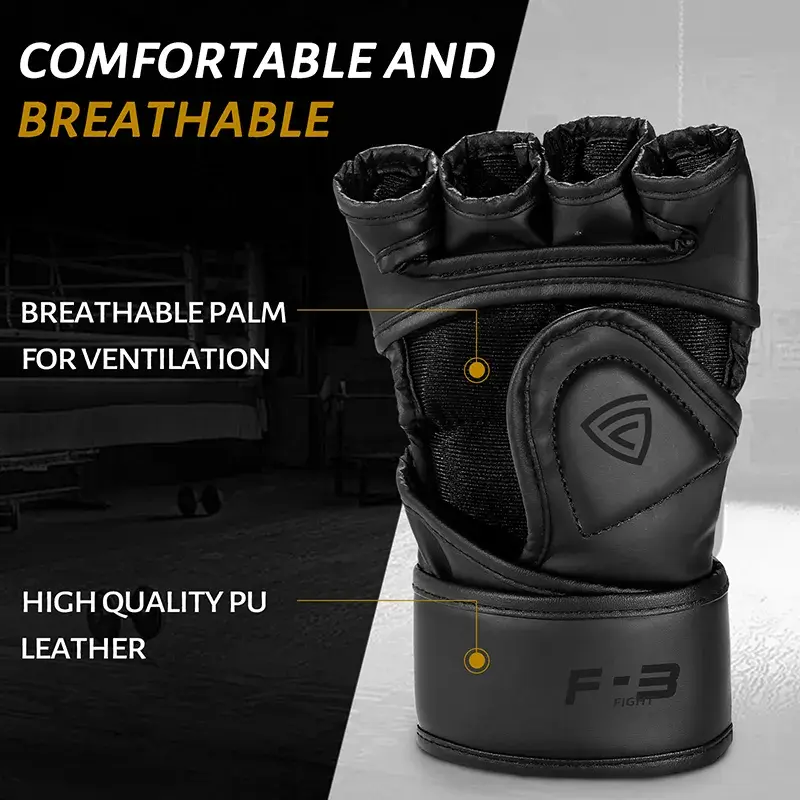 Thumbnail: Leather MMA Fighting Gloves
