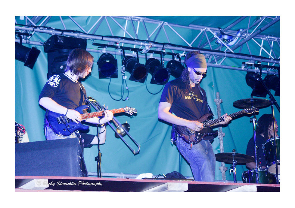 Rocky-Simachila-Photography- Alpha Blondy Guitarists- Port Vila Vanuatu- 2009
