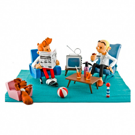Spirou Fantasio et Spip scène d'intérieur