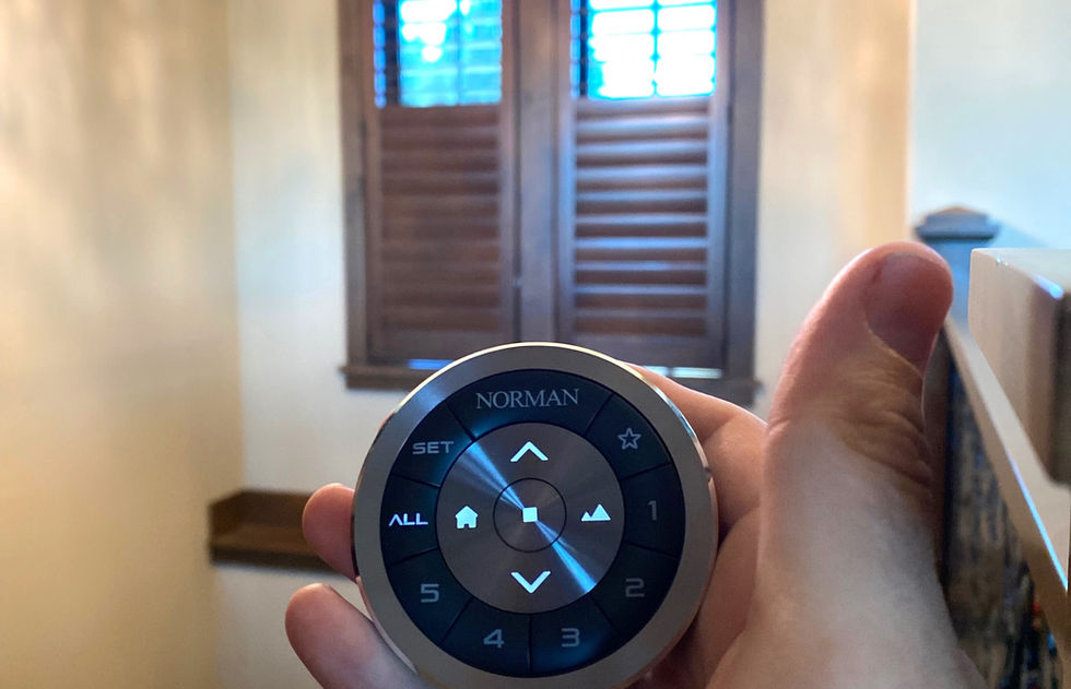 Motorized Arched Shutters