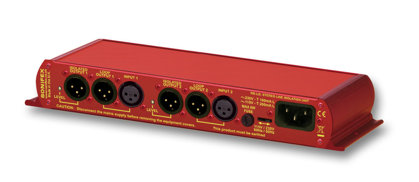 Sonifex	RB-LI2 Stereo Line Isolation Unit