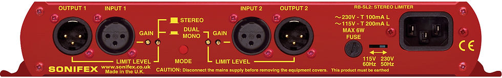 Thumbnail: Sonifex	RB-SL2 Twin Mono, Or Stereo, Limiter