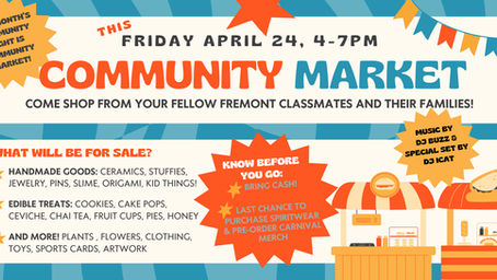 Community Market is this Friday!