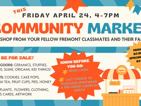 Community Market is this Friday!
