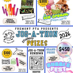 Jog-a-thon Student Prizes